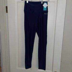 NEW UBESTYLE Womens Nylon Stretch UPF 50+ Active Leggings Navy Small - NWT